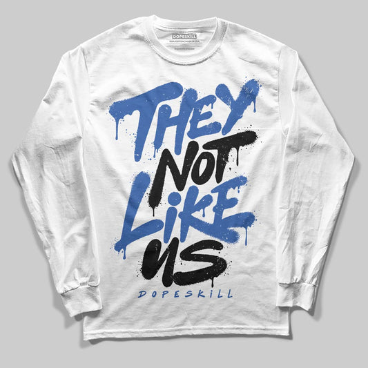 Jordan 1 Low Travis Scott x Fragment DopeSkill Long Sleeve T-Shirt They Not Like Us Graphic Streetwear - White
