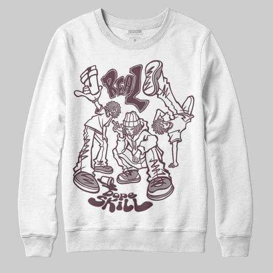 A Ma Maniére x Air Jordan 5 “Violet Ore” DopeSkill Sweatshirt Real Y2K Players Graphic Streetwear - White