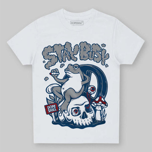 Jordan 12 Retro French Blue (2025) DopeSkill Toddler Kids T-shirt Stay Busy Graphic Streetwear