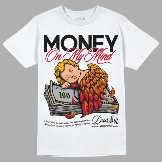 Jordan 7 Citrus DopeSkill T-Shirt MOMM Graphic Streetwear - White
