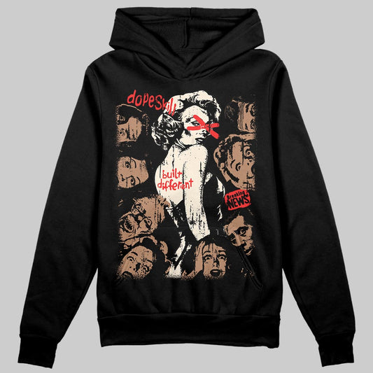 Jordan 4 Retro Cozy Girl DopeSkill Hoodie Sweatshirt Built Different Graphic Streetwear - black