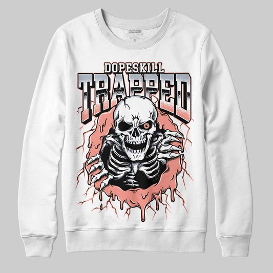 DJ Khaled x Jordan 5 Retro ‘Crimson Bliss’ DopeSkill Sweatshirt Trapped Halloween Graphic Streetwear - White