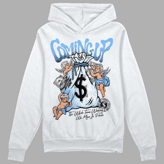 Jordan 9 Powder Blue DopeSkill Hoodie Sweatshirt Money Bag Coming Up Graphic Streetwear - White