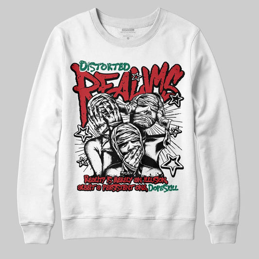 Jordan 3 Mexico 'El Vuelo' DopeSkill Sweatshirt Distorted Realms Graphic Streetwear - White