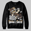 Jordan 5 “Earth/Metallic Gold” DopeSkill Sweatshirt Born To Be Rich Graphic Streetwear - Black