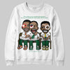 Green Sneakers DopeSkill Sweatshirt First Sunday Graphic Streetwear - White