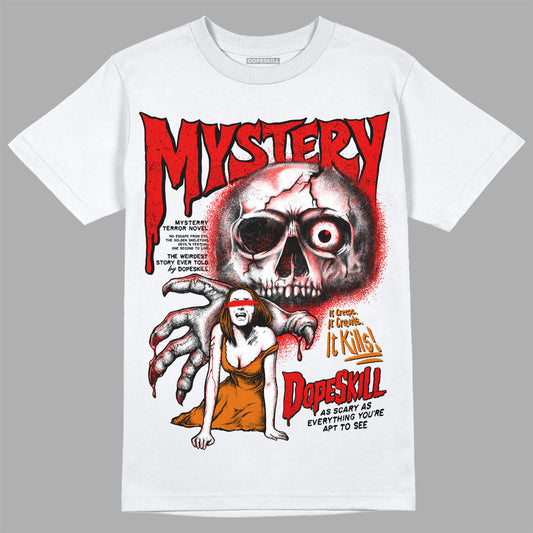 Jordan 4 Retro Red Cement DopeSkill T-Shirt Mystery Ghostly Grasp Graphic Streetwear - White