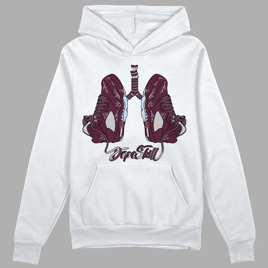 Jordan 5 Retro Burgundy (2023) DopeSkill Hoodie Sweatshirt Breathe Graphic Streetwear - White