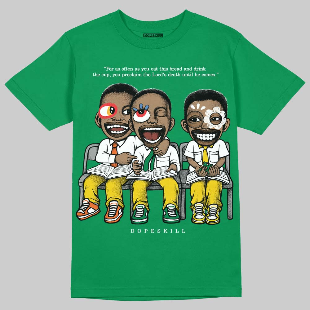 Green Sneakers DopeSkill T-Shirt First Sunday Graphic Streetwear - Irish Green