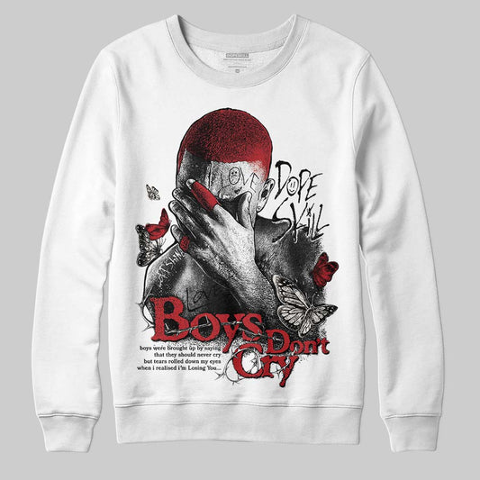 Nigel Sylvester x Jordan 1 Low OG “Nitro” DopeSkill Sweatshirt Boys Don't Cry Graphic Streetwear - White
