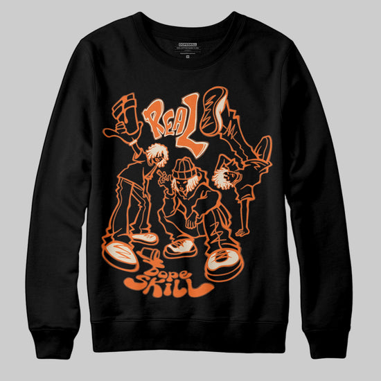 Jordan 3 “Starfish” DopeSkill Sweatshirt Real Y2K Players Graphic Streetwear - Black