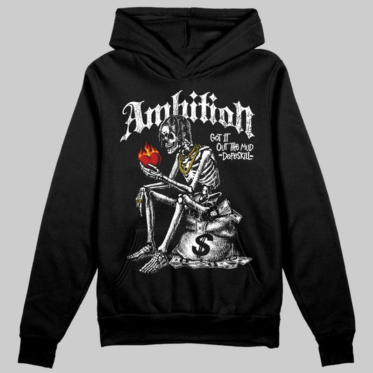 Black and White Sneakers DopeSkill Hoodie Sweatshirt Ambition Graphic Streetwear - black