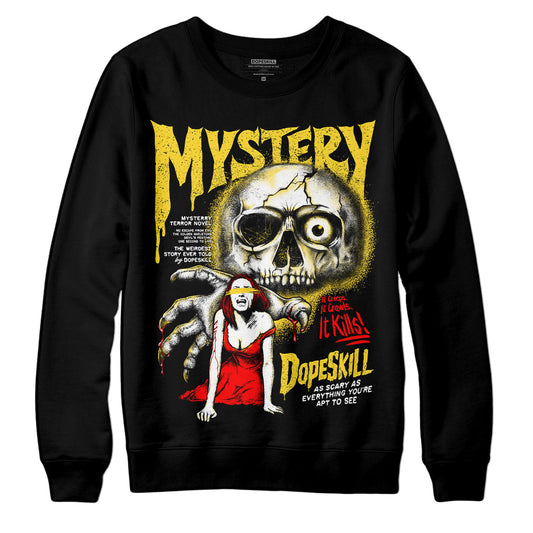 Jordan 4 Thunder DopeSkill Sweatshirt Mystery Ghostly Grasp Graphic Streetwear - Black