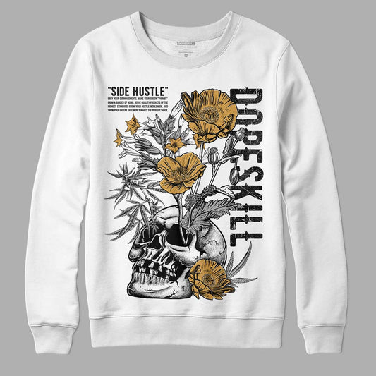 Jordan 11 "Gratitude" DopeSkill Sweatshirt Side Hustle Graphic Streetwear - White 