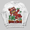 Nigel Sylvester x Air Jordan 4 ‘Brick by Brick’ DopeSkill Long Sleeve T-Shirt Born To Be Rich Graphic Streetwear - White
