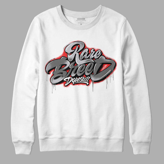 Grey Sneakers DopeSkill Sweatshirt Rare Breed Type Graphic Streetwear - White