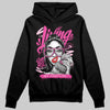 Pink Sneakers DopeSkill Hoodie Sweatshirt Living My Best Life Graphic Streetwear - Black