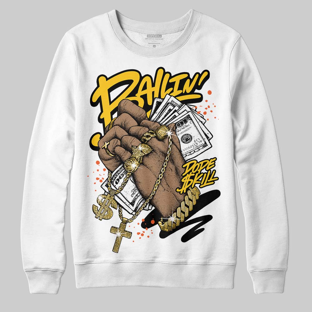 Yellow Sneakers DopeSkill Sweatshirt Always Ballin' Graphic Streetwear - White