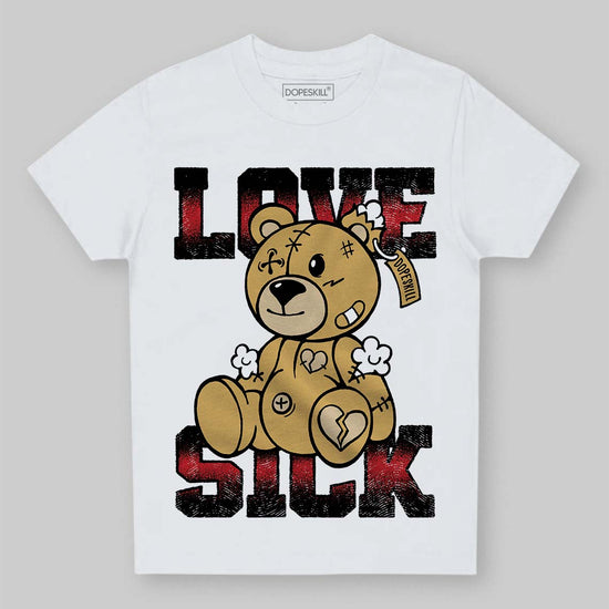 Jordan 4 Retro “Pizza” DopeSkill Toddler Kids T-shirt Love Sick Graphic Streetwear - White