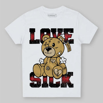 Jordan 4 Retro “Pizza” DopeSkill Toddler Kids T-shirt Love Sick Graphic Streetwear - White