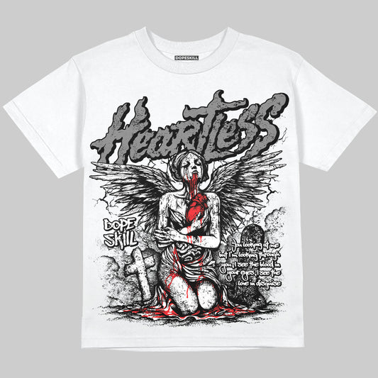 Grey Sneakers DopeSkill Oversize Print T-Shirt Heartless Graphic Streetwear