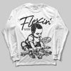 Dunk Panda Low White Black DopeSkill Long Sleeve T-Shirt Flexin' Graphic Streetwear - White