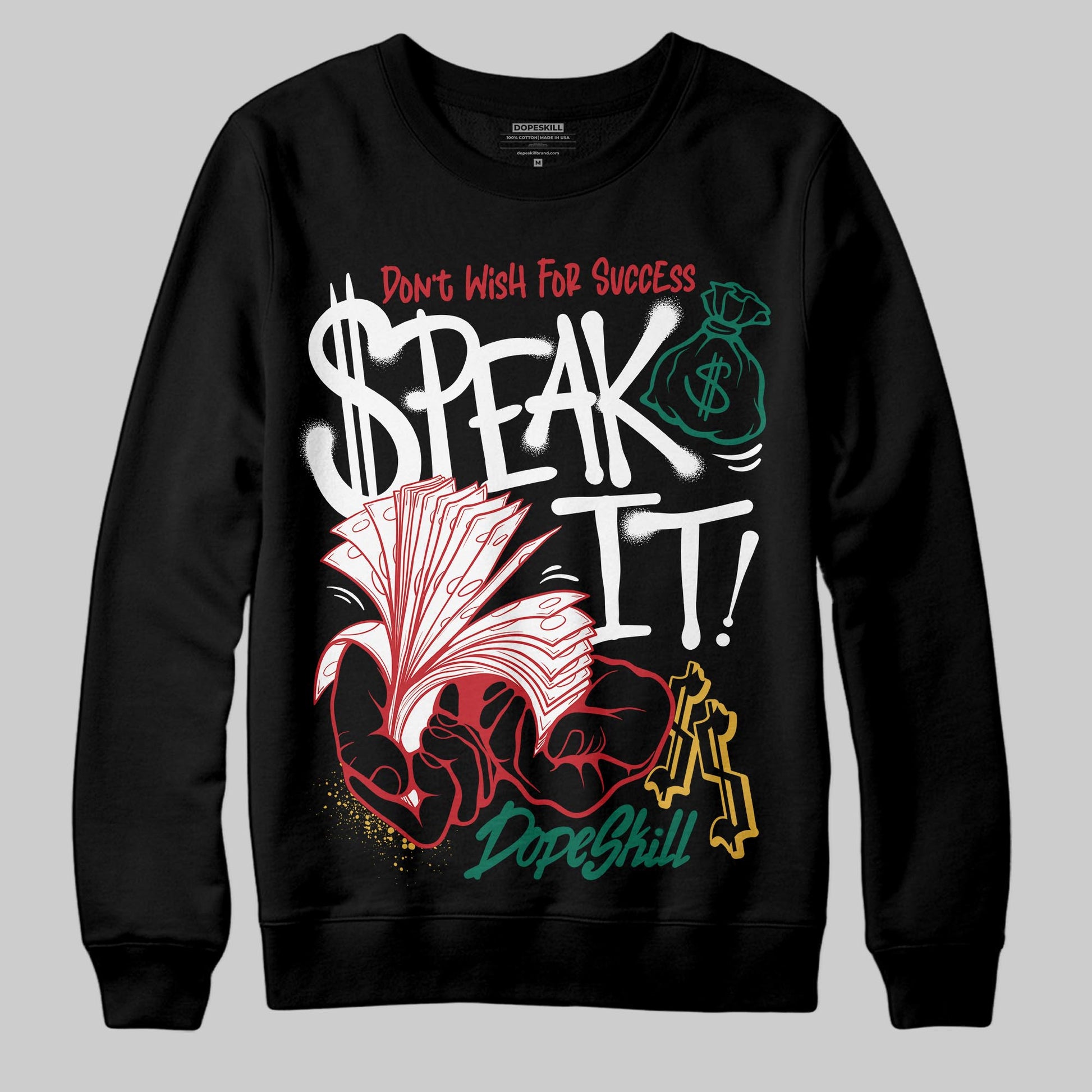 Jordan 3 Mexico 'El Vuelo' DopeSkill Sweatshirt Speak It Graphic Streetwear - Black