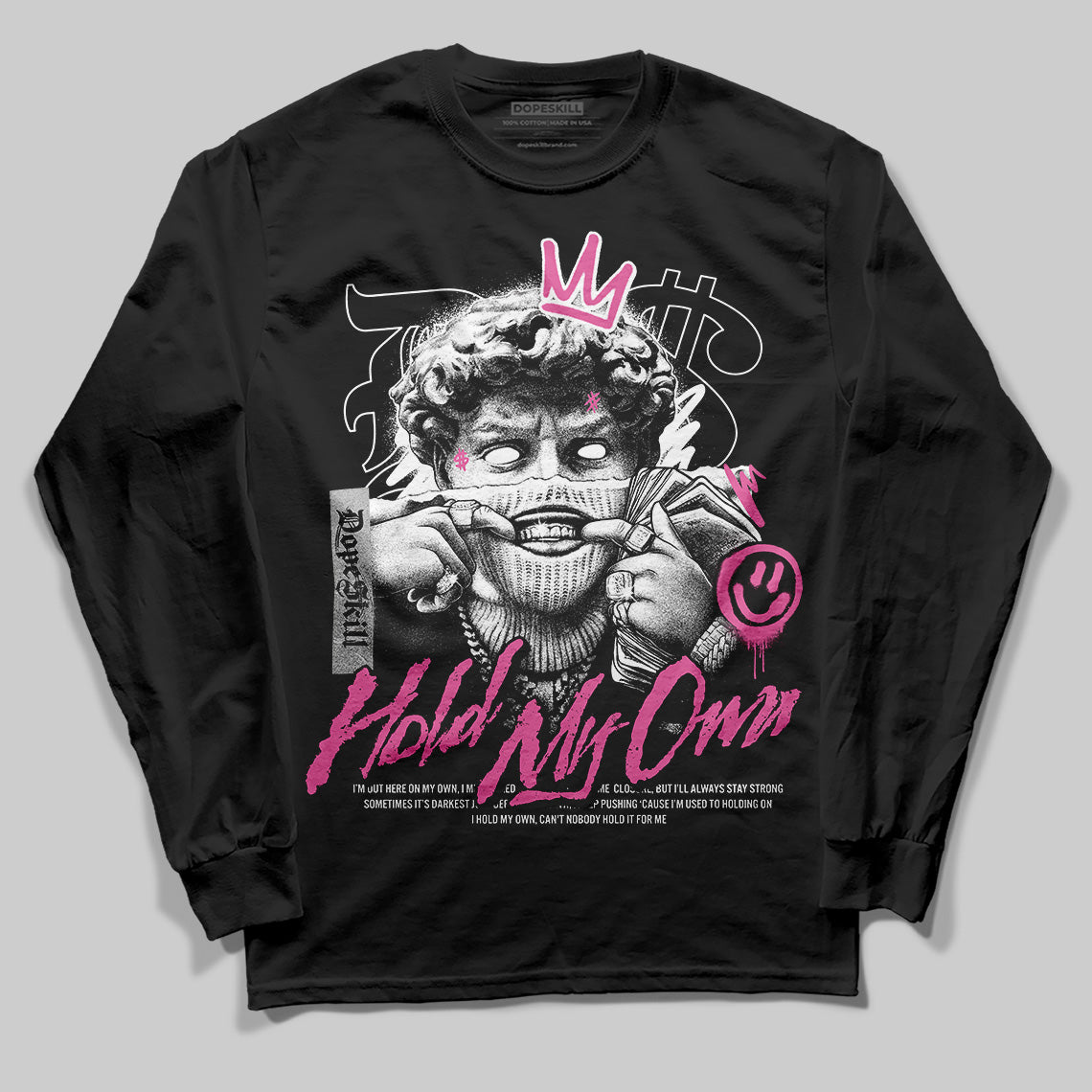 Asics Gel-Kayano 14 ‘Cream Sweet Pink’ DopeSkill Long Sleeve T-Shirt In My Way Graphic Streetwear - Black