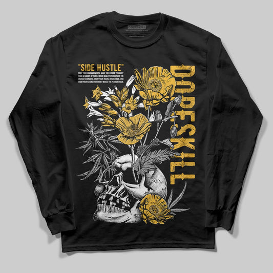 Jordan 5 'Tokyo' DopeSkill Long Sleeve T-Shirt Side Hustle Graphic Streetwear - Black