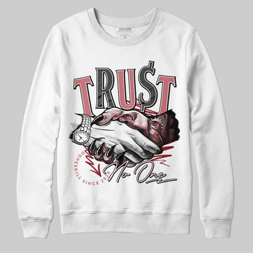 Valentine's Day Collection DopeSkill Sweatshirt Trust No One Graphic Streetwear - White
