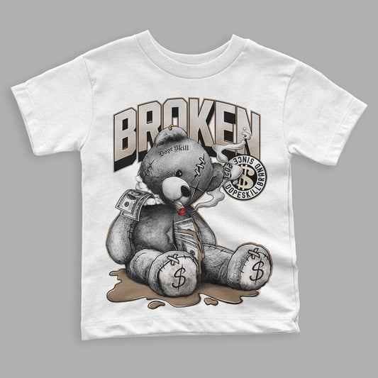 Jordan 5 SE “Sail” DopeSkill Toddler Kids T-shirt Sick Bear Graphic Streetwear - White