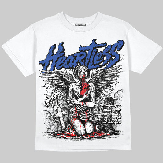 Royal Blue Sneakers DopeSkill Oversize Print T-Shirt Heartless Graphic Streetwear