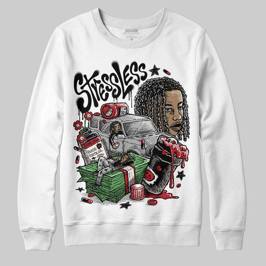 Nigel Sylvester x Jordan 1 Low OG “Nitro” DopeSkill Sweatshirt Stressless Graphic Streetwear - White