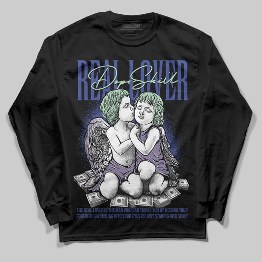 Jordan 1 Retro Low OG Zion Williamson Voodoo Alternate DopeSkill Long Sleeve T-Shirt Real Lover Graphic Streetwear - Black