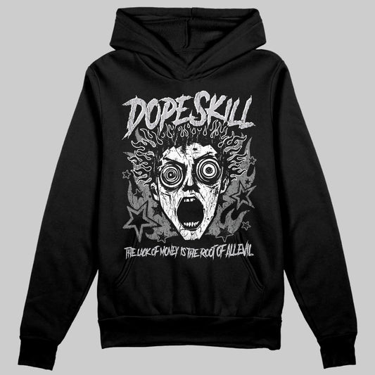 Grey Sneakers DopeSkill Hoodie Sweatshirt Root of Evil Graphic Streetwear  - Black