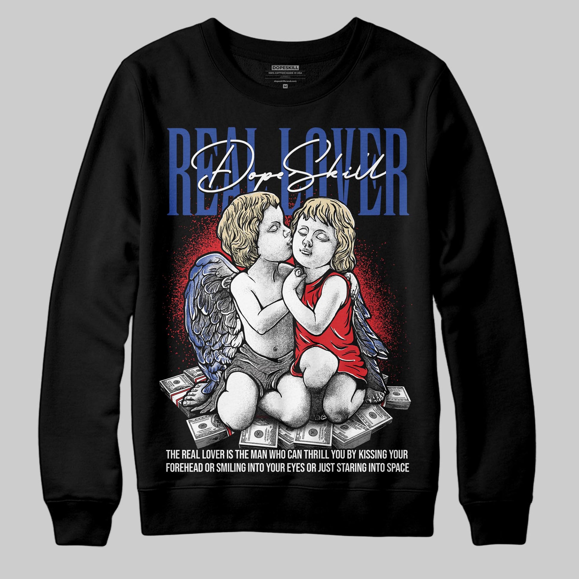 Jordan 3 “Seoul 2.0” DopeSkill Sweatshirt Real Lover Graphic Streetwear - Black