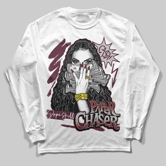 Jordan 5 Retro Burgundy (2023) DopeSkill Long Sleeve T-Shirt NPC Graphic Streetwear - White
