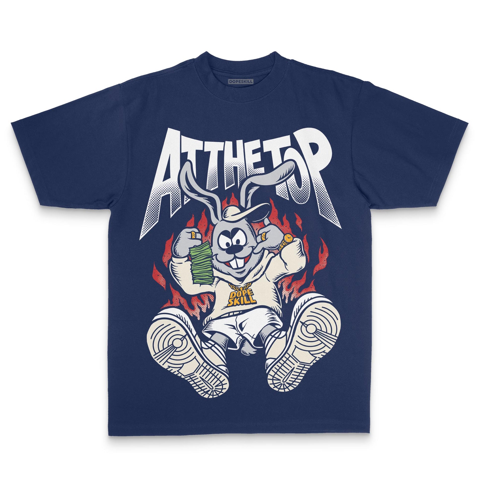 Jordan 11 “Rare Air” DopeSkill T-Shirt At The Top Graphic Streetwear - Navy