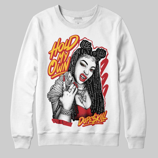 Jordan 14 Retro Ferrari (2025) DopeSkill Sweatshirt New H.M.O Graphic Streetwear - White