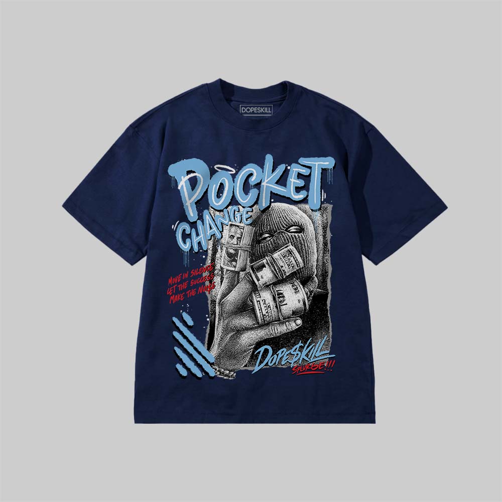 Pocket Change DopeSkill Premium T-shirt Streetwear - Navy
