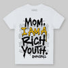 Yellow Sneakers DopeSkill Toddler Kids T-shirt Mom, I Am A Rich Youth Graphic Streetwear - White