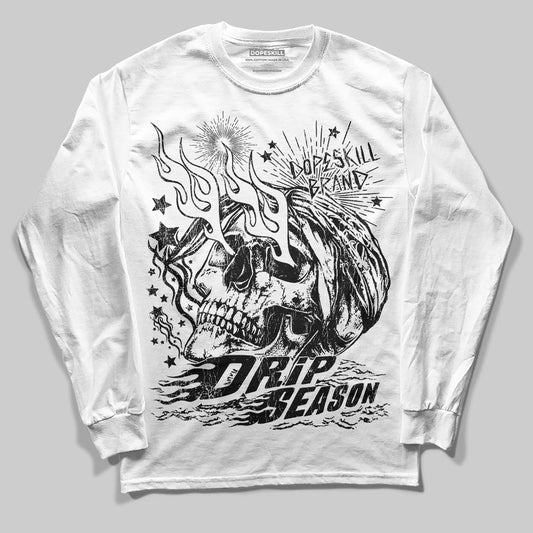 Dunk Low Panda White Black DopeSkill Long Sleeve T-Shirt Drip Season Graphic Streetwear - White