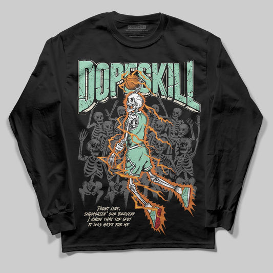 SB Dunk Low Rodeo Tourmaline DopeSkill Long Sleeve T-Shirt Thunder Dunk Graphic Streetwear - Black