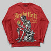 Red Sneakers DopeSkill Long Sleeve T-Shirt Ambition Graphic Streetwear - Red