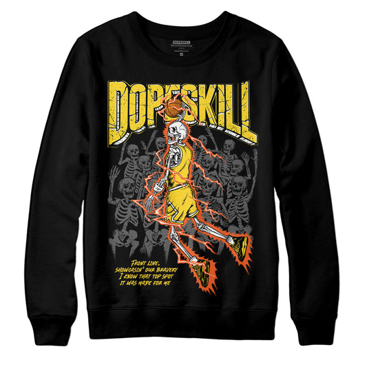 Jordan 4 Thunder DopeSkill Sweatshirt Thunder Dunk Graphic Streetwear - Black 
