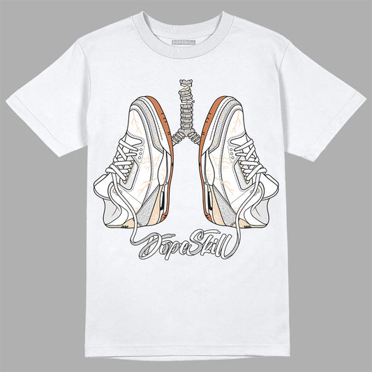 Jordan 3 Craft “Ivory” DopeSkill T-Shirt Breathe Graphic Streetwear - White 