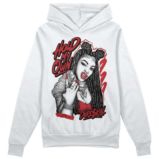 Jordan 12 “Red Taxi” DopeSkill Hoodie Sweatshirt New H.M.O Graphic Streetwear - White