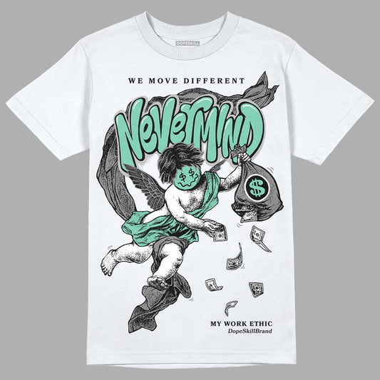 Jordan 3 "Green Glow" DopeSkill T-Shirt Nevermind Graphic Streetwear - White