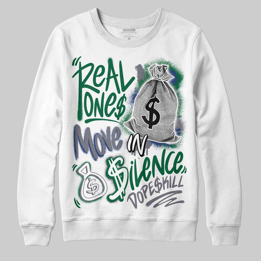 Asics GT-2160 ‘Shamrock Green’ DopeSkill Sweatshirt Real Ones Move In Silence Graphic Streetwear - White