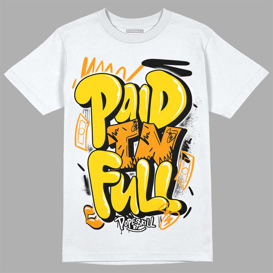Jordan 6 “Yellow Ochre” DopeSkill T-Shirt New Paid In Full Graphic Streetwear - White